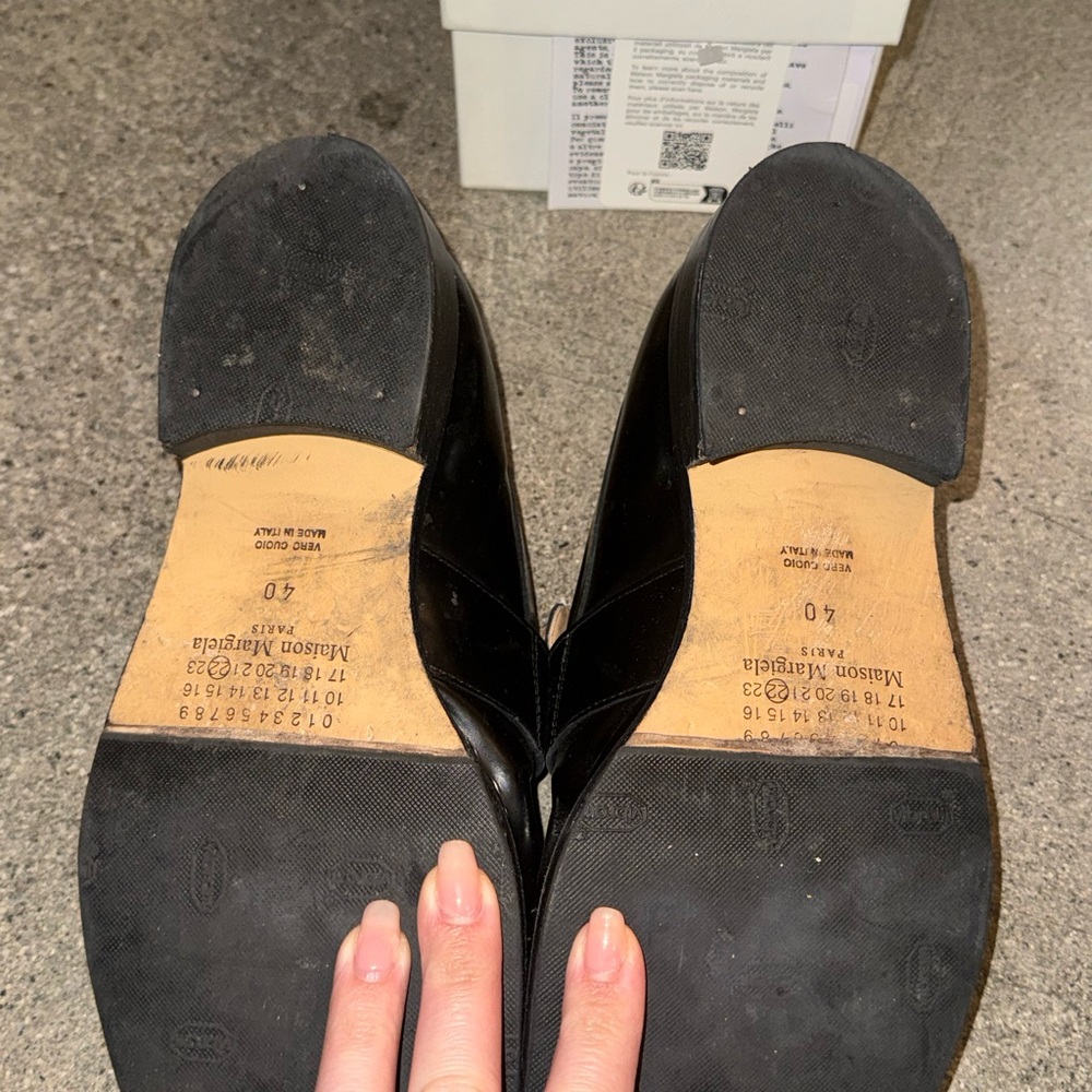 Maison Martin Margiela Black Tabi Loafers - Picture 2 of 2